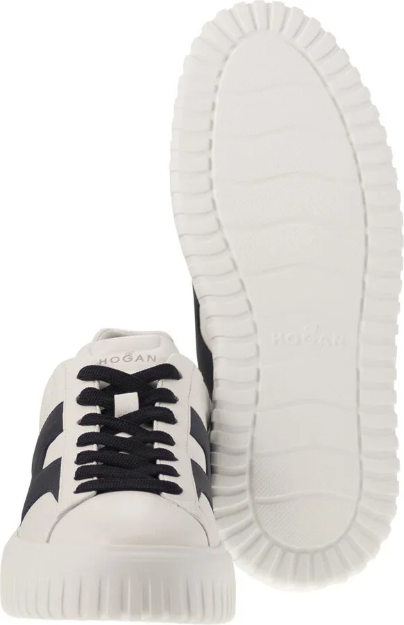 Hogan H-Stripes - Leather Trainers With Side H - Image 5