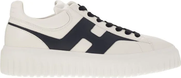 Hogan H-Stripes - Leather Trainers With Side H