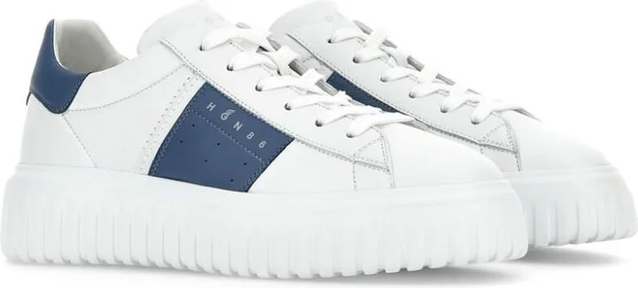 Hogan H-Stripes Nappa Leather Sneakers Shoes - Image 3