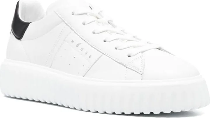 Hogan H-Stripes Nappa Leather Sneakers Shoes - Image 2