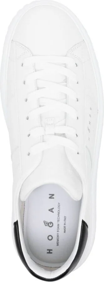 Hogan H-Stripes Nappa Leather Sneakers Shoes - Image 4