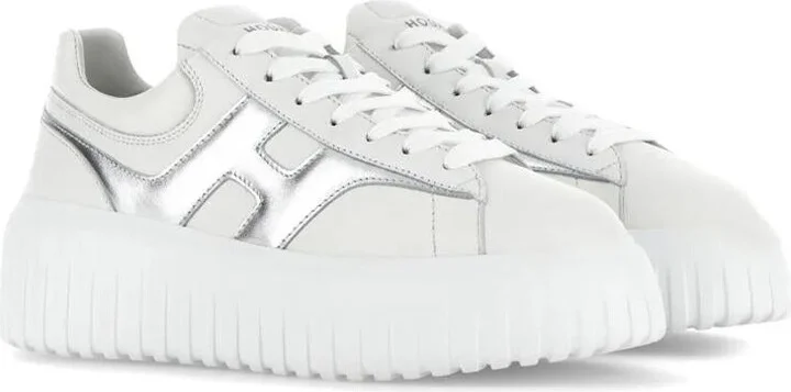 Hogan H-Stripes Nappa Leather Sneakers Shoes - Image 2