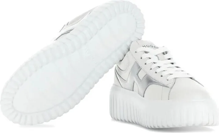Hogan H-Stripes Nappa Leather Sneakers Shoes - Image 3