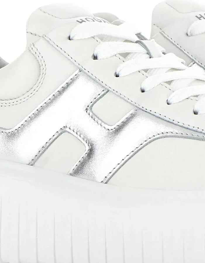 Hogan H-Stripes Nappa Leather Sneakers Shoes - Image 5