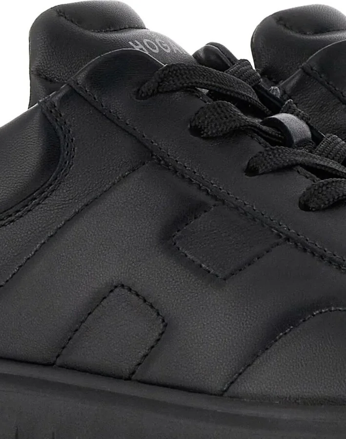 Hogan H-Stripes Nappa Leather Sneakers Shoes - Image 6