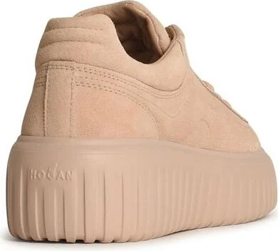 Hogan 'H-Stripes' Pink Leather Sneakers - Image 3