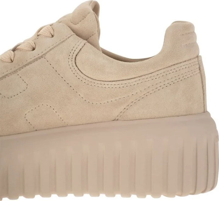 Hogan 'H-Stripes' Pink Leather Sneakers - Image 6