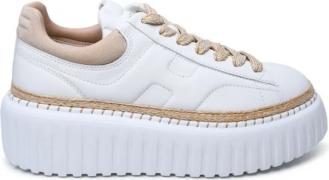 Hogan H-Stripes Platform Lace-Up Sneakers