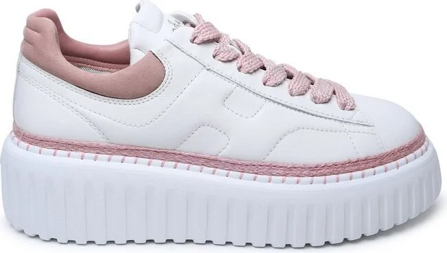 Hogan H-Stripes Platform Lace-Up Sneakers
