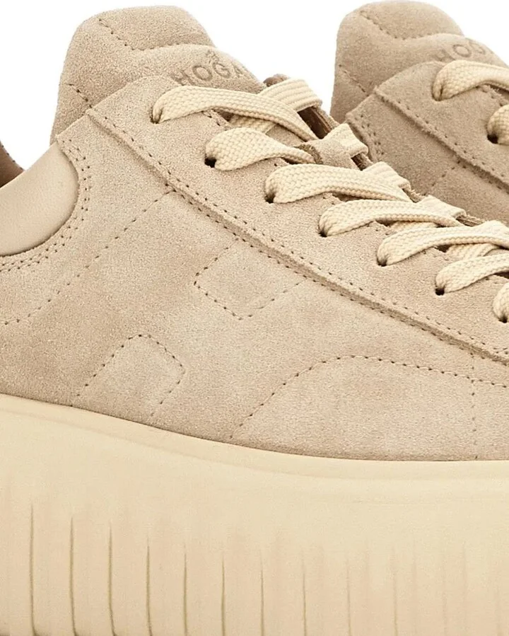 Hogan H-Stripes Suede Sneakers Shoes - Image 4
