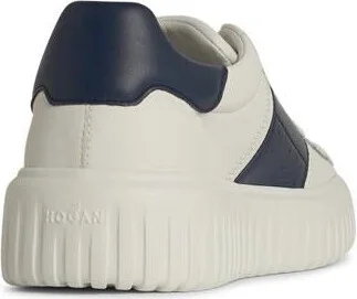 Hogan 'H Stripes' White Leather Sneakers - Image 3