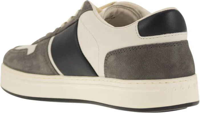 Hogan H-Tv Leather And Suede Trainers - Image 3