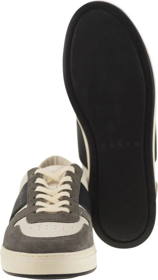 Hogan H-Tv Leather And Suede Trainers - Image 5