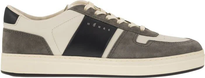 Hogan H-Tv Leather And Suede Trainers