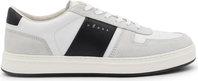 Hogan H-TV Logo Printed Panelled Sneakers