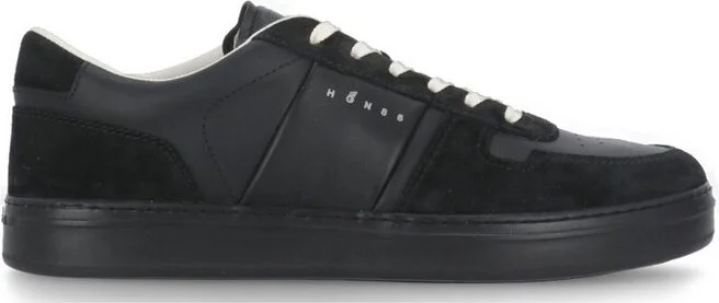 Hogan H-TV Logo Printed Panelled Sneakers