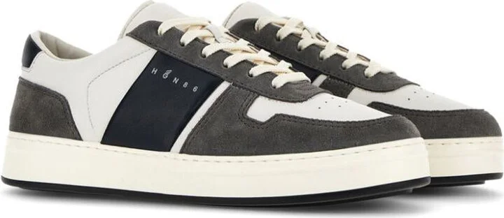 Hogan H-Tv Smooth And Suede Leather Sneakers Shoes - Image 4