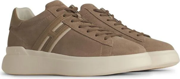 Hogan 'H580' Beige Leather Sneakers - Image 2