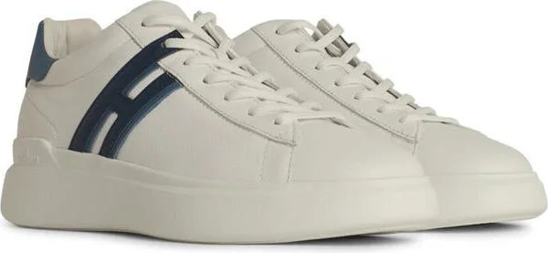 Hogan 'H582' White Leather Sneakers - Image 2
