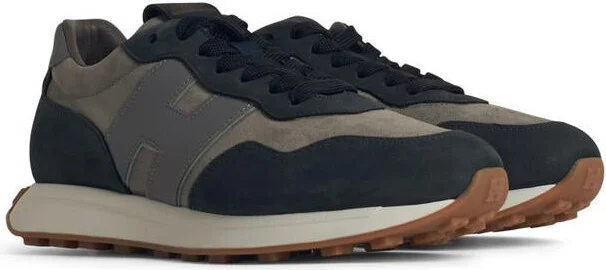 Hogan 'H601' Blue Leather Sneakers - Image 2