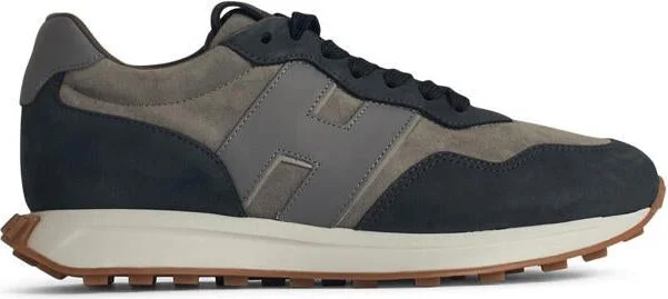 Hogan 'H601' Blue Leather Sneakers