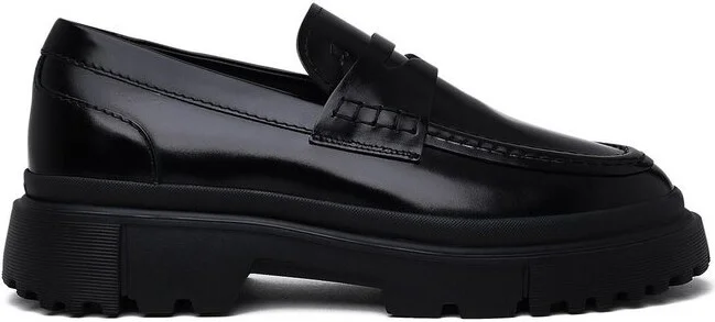 Hogan H629 Round-Toe Loafers