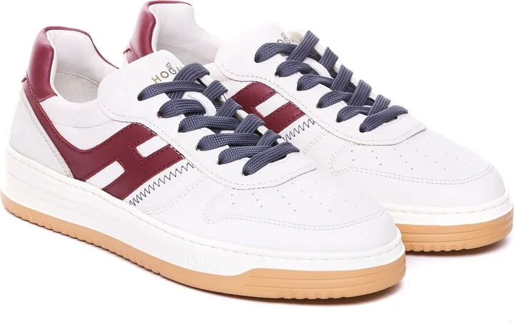 Hogan H630 - Leather Lace-Up Trainers - Image 4