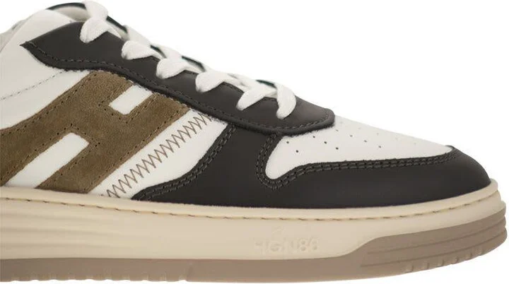 Hogan H630 - Leather Lace-Up Trainers - Image 6