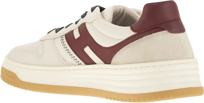 Hogan H630 - Leather Lace-Up Trainers - Image 3