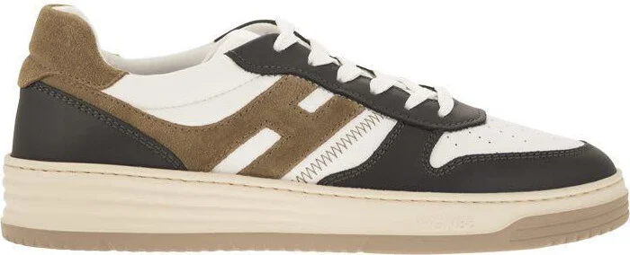 Hogan H630 - Leather Lace-Up Trainers