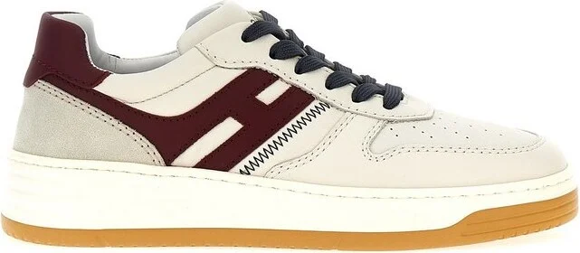 Hogan H630 Logo Patch Lace-Up Sneakers