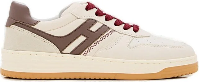 Hogan H630 Logo Patch Lace-Up Sneakers