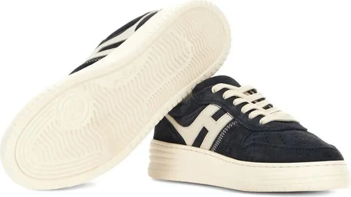 Hogan H630 Suede And Leather Sneakers Shoes - Image 4
