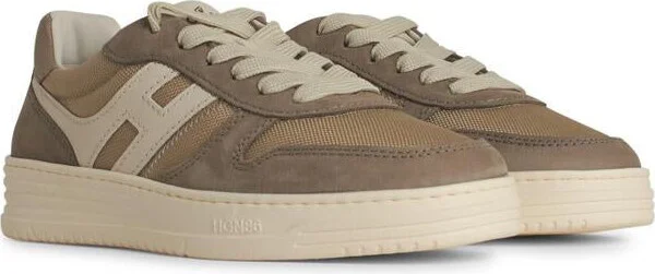 Hogan 'H631' Beige Fabric Sneakers - Image 2