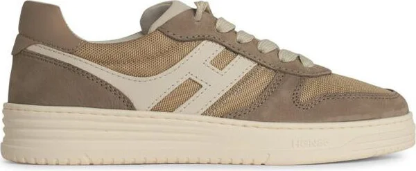 Hogan 'H631' Beige Fabric Sneakers
