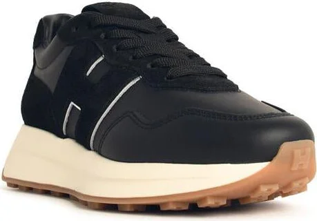 Hogan 'H641' Black Leather Sneakers - Image 2