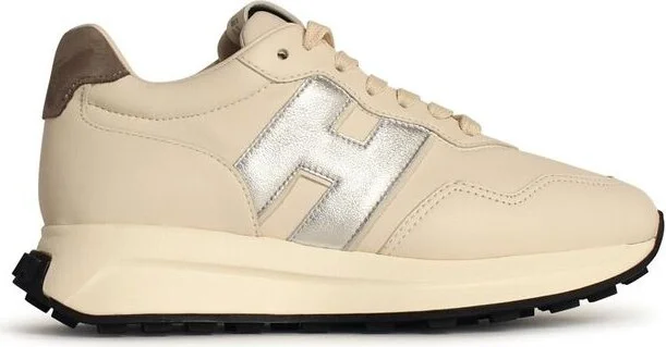 Hogan 'H642' Ivory Leather Sneakers - Image 5