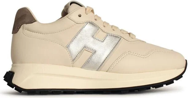 Hogan 'H642' Ivory Leather Sneakers