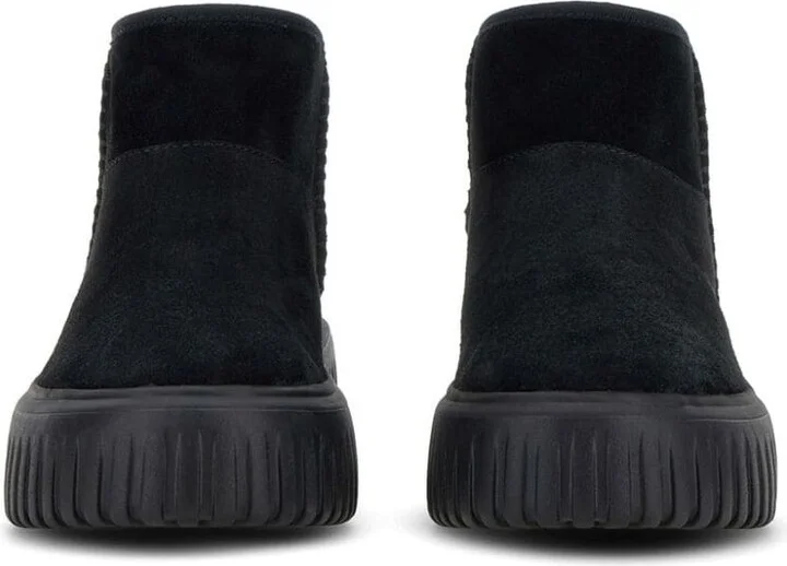 Hogan 'H645' Black Leather Ankle Boots - Image 3