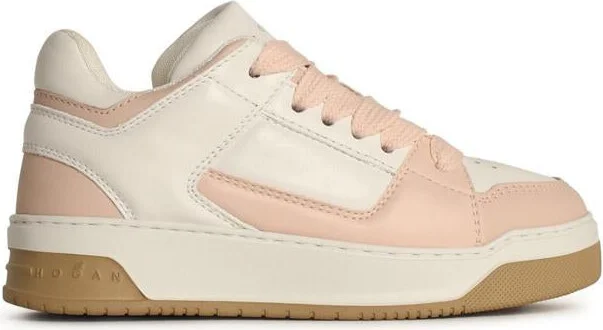 Hogan 'H667' Pink Leather Sneakers