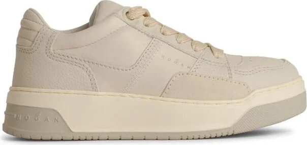 Hogan 'H667' White Leather Sneakers
