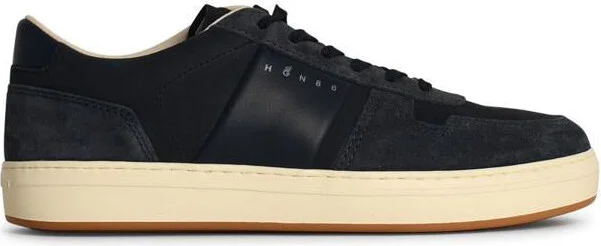 Hogan 'H668' Navy Leather Sneakers