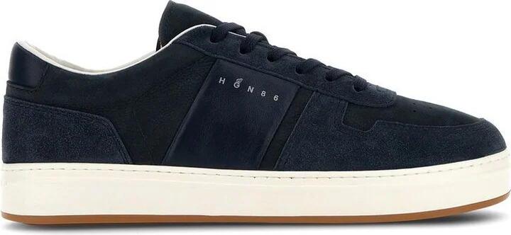 Hogan 'H668' Navy Leather Sneakers