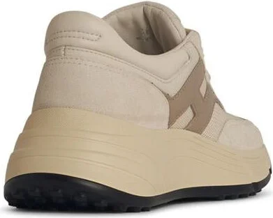 Hogan 'H669' Beige Leather Sneakers - Image 3