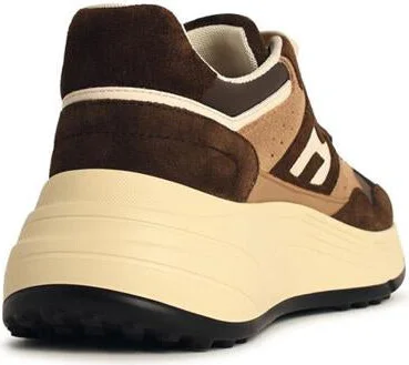 Hogan 'H669' Brown Leather Sneakers - Image 3