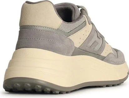 Hogan 'H669' Grey Leather Blend Sneakers - Image 5