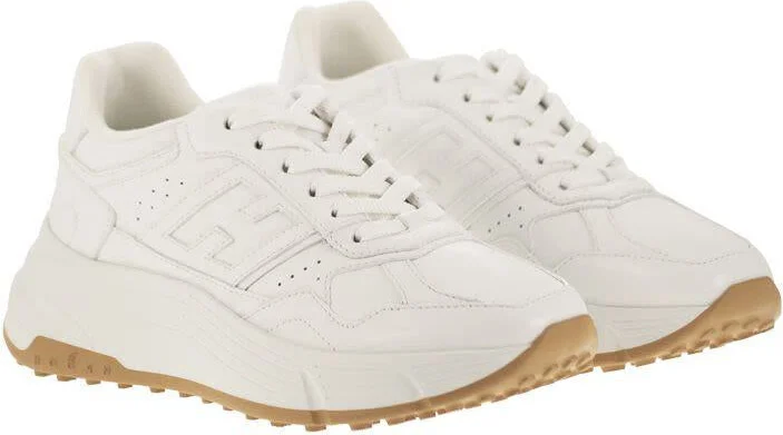 Hogan H669 - Hi-Fi Leather Trainers - Image 4