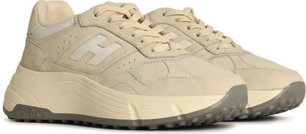 Hogan 'H669' Ivory Leather Sneakers - Image 2