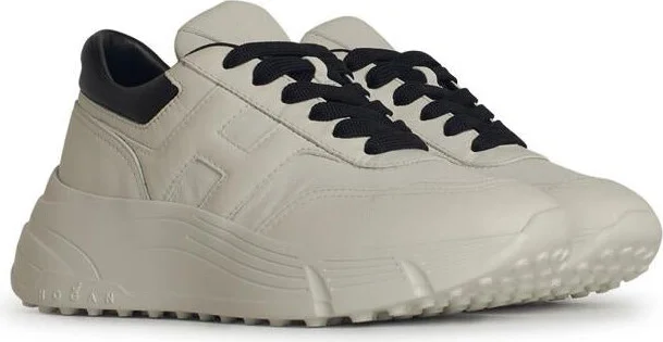 Hogan 'H669' White Leather Sneakers - Image 2