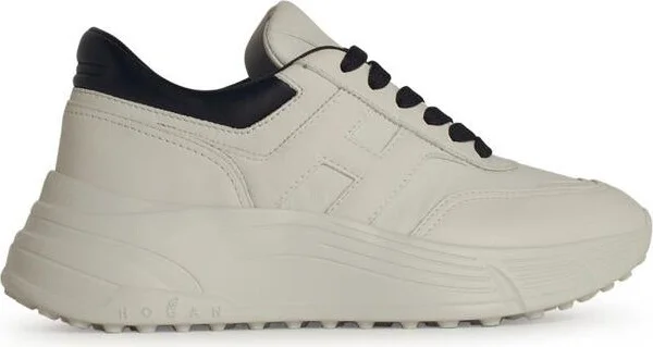 Hogan 'H669' White Leather Sneakers